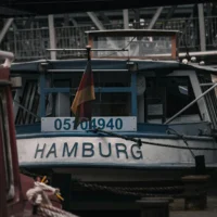 Barkassen im Hamburger Hafen