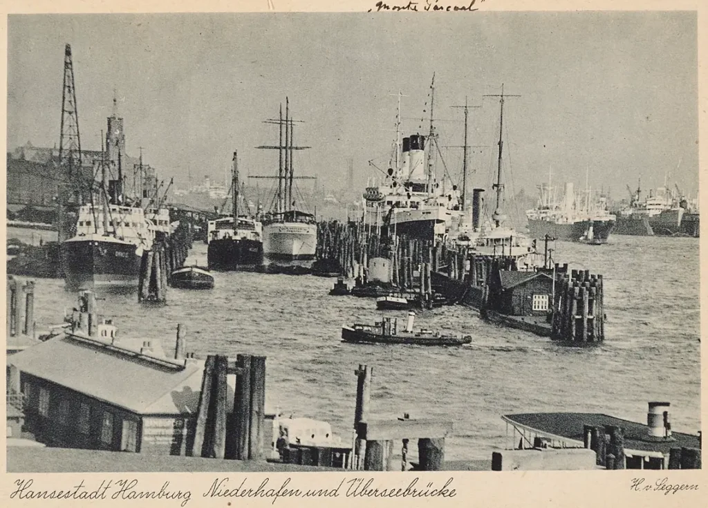 Überseebrücke und Niederhafen in den 1930er Jahren