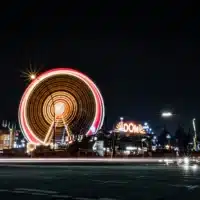 Hamburger Dom bei Nacht